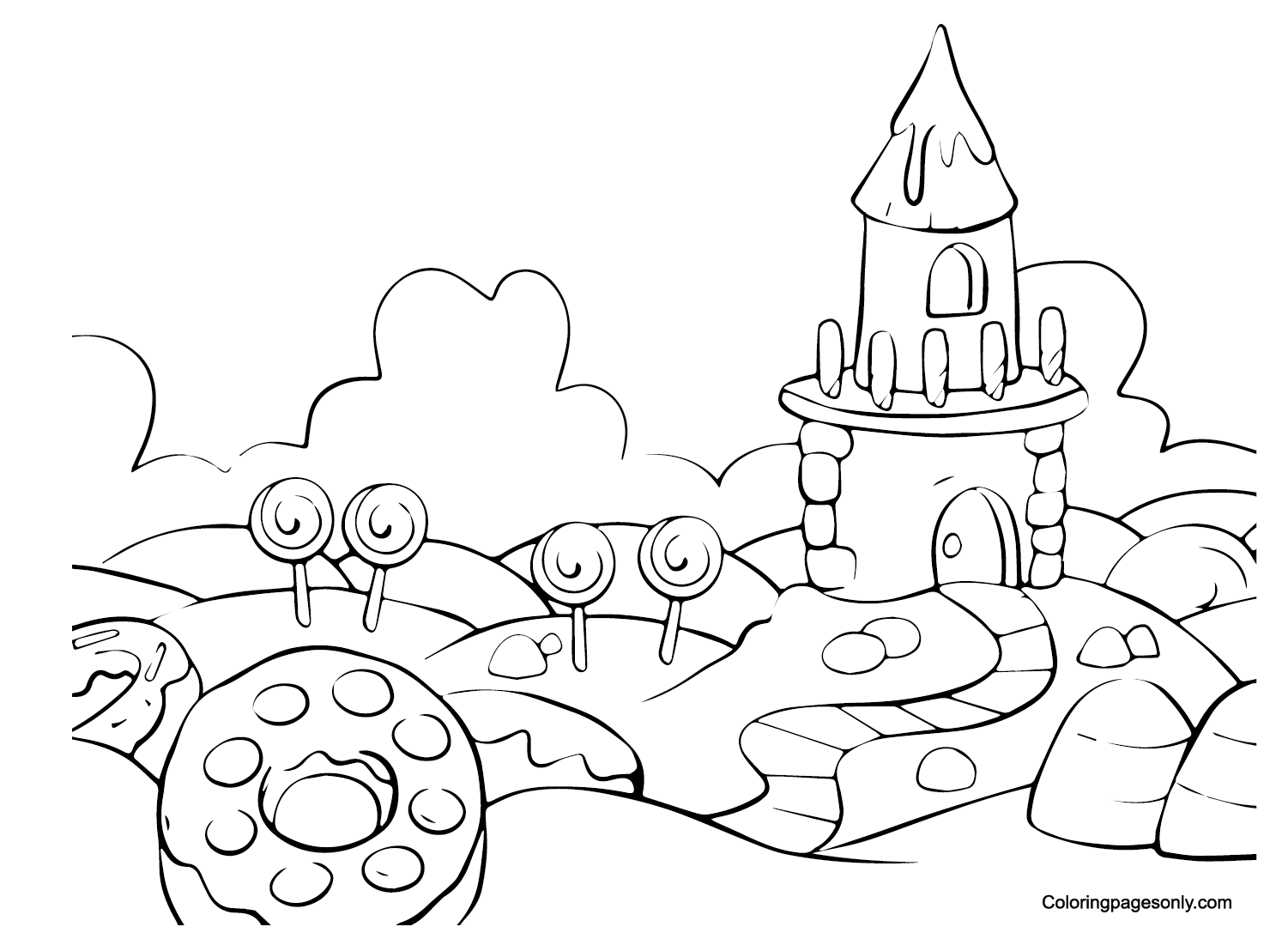 Free Candyland Coloring Pages