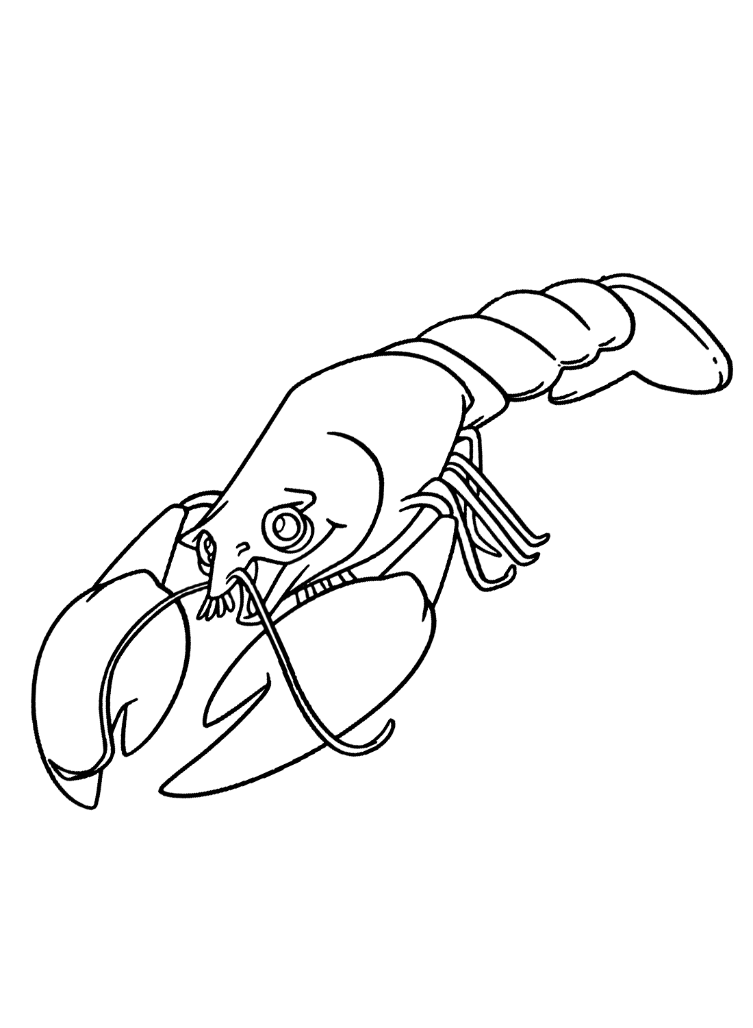 Free Crayfish Coloring Page