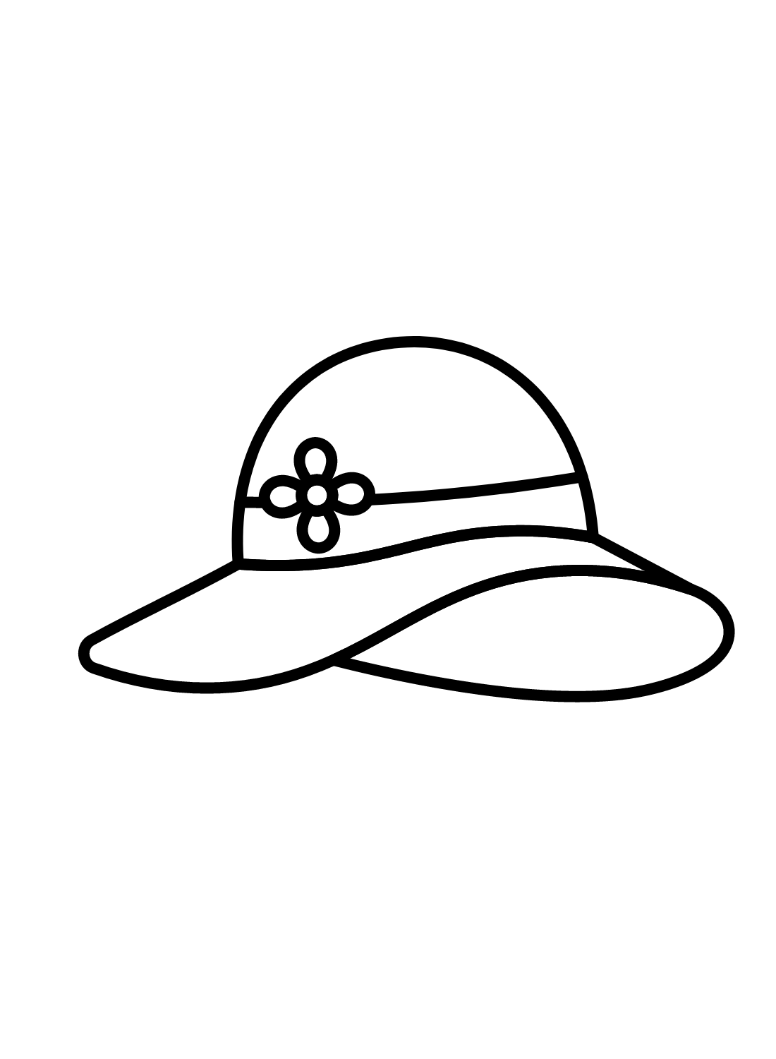 ladies hats coloring pages