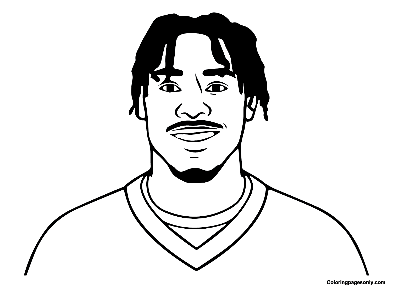 Justin Jefferson Printable Coloring Page Free Printable Coloring Pages