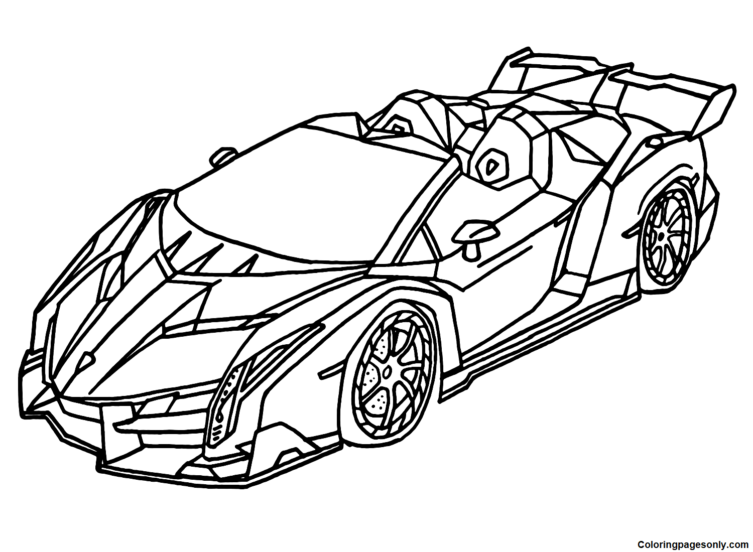 lamborghini veneno outline