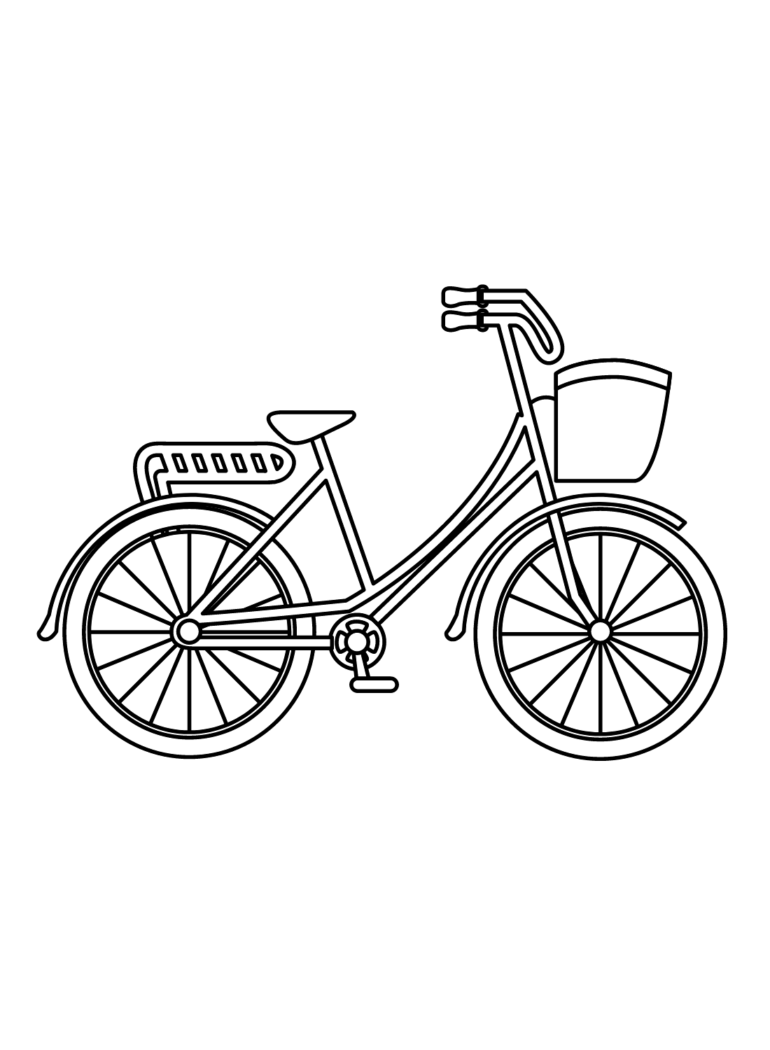 Bicicleta para impressão gratuita de bicicleta