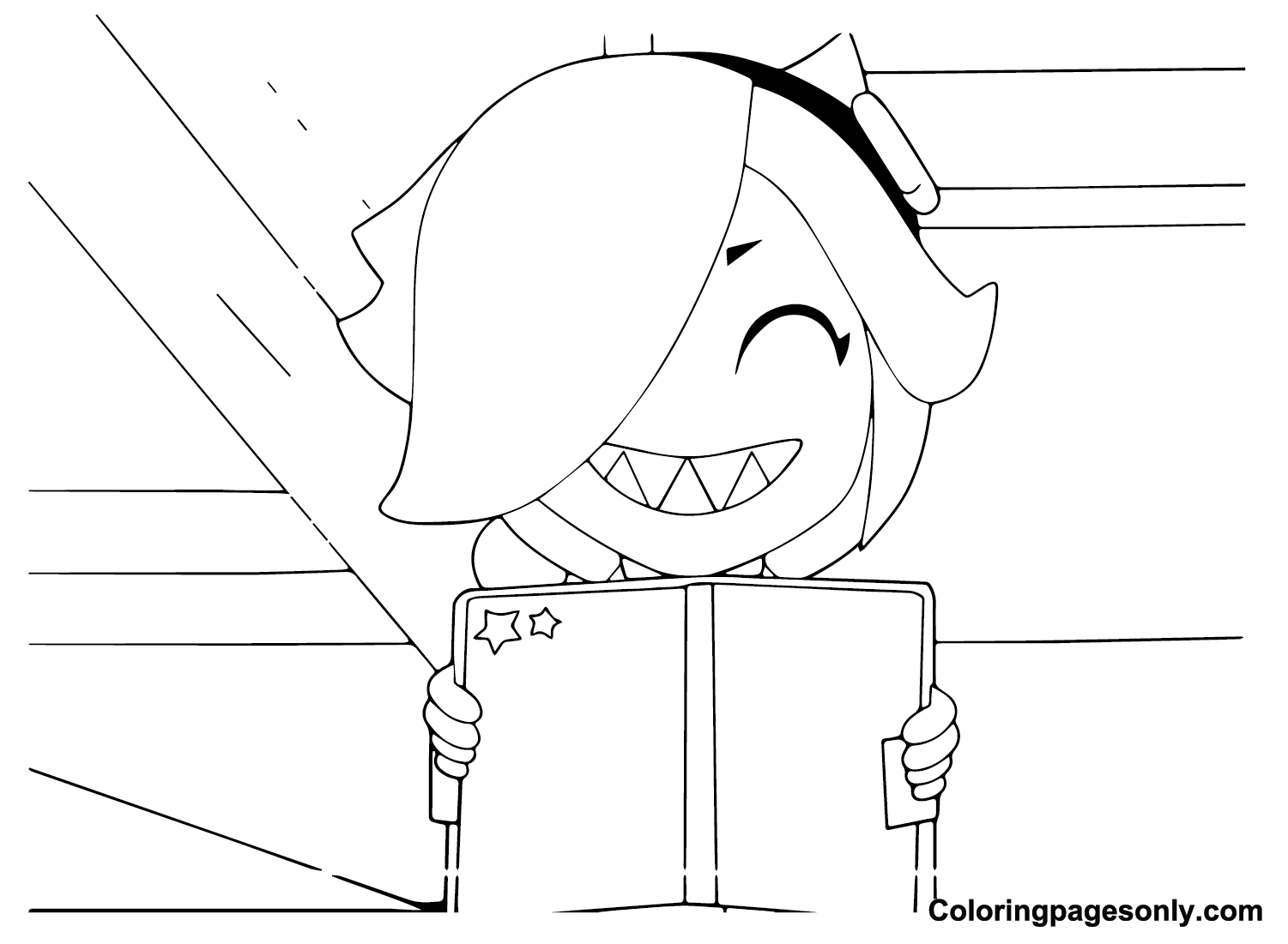Free Printable Colette Brawl Stars Coloring Page