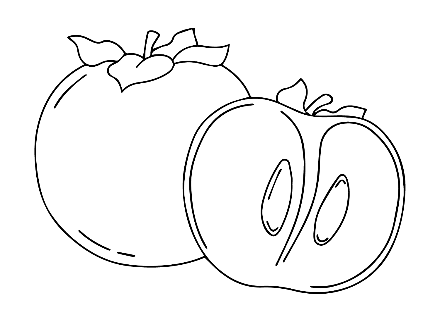 Gratis afdrukbare persimmon van Persimmon