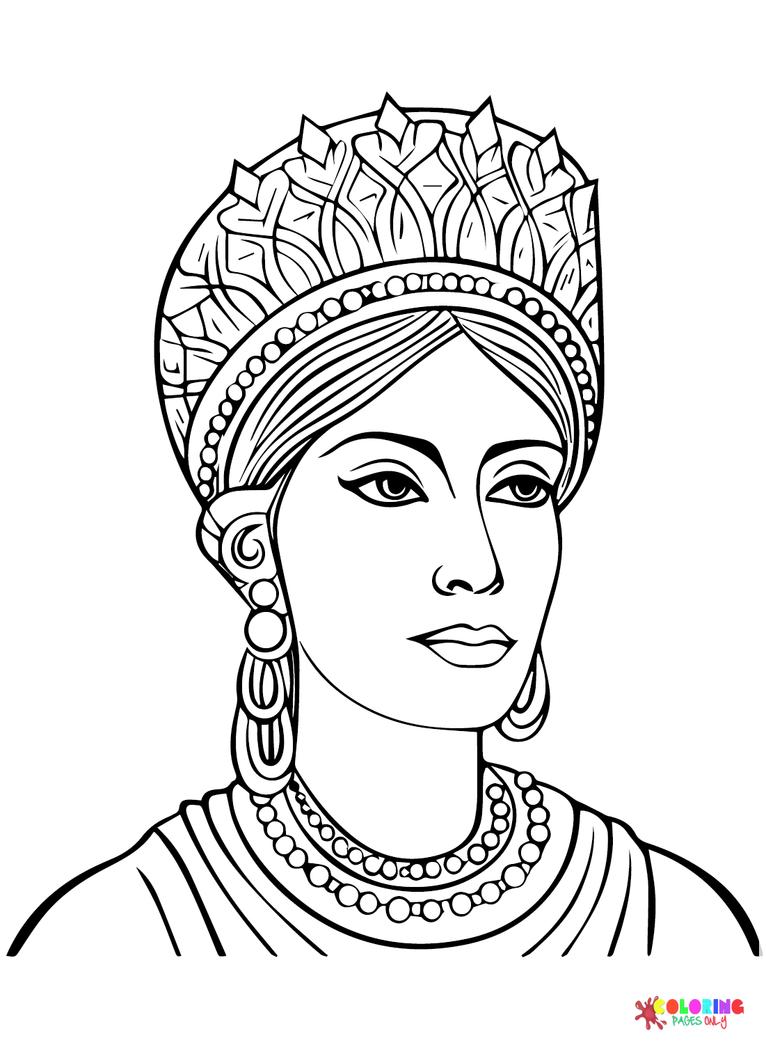 Free Queen Coloring Page Free Printable Coloring Pages