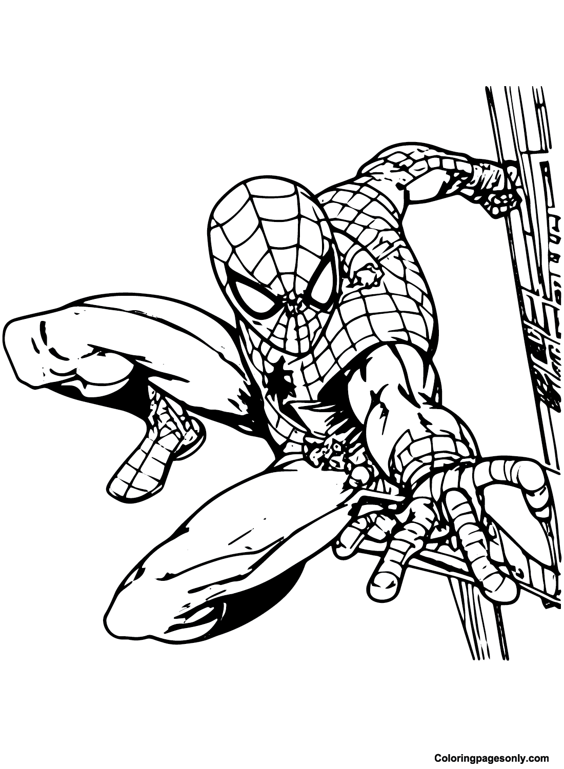 Free Spidey Coloring Page