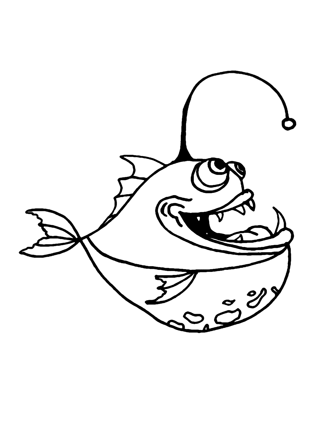 سمكة أبو الشص المضحكة من سمكة أبو الشص