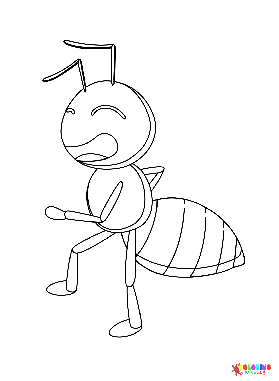 Grappige mierencartoon van Ant