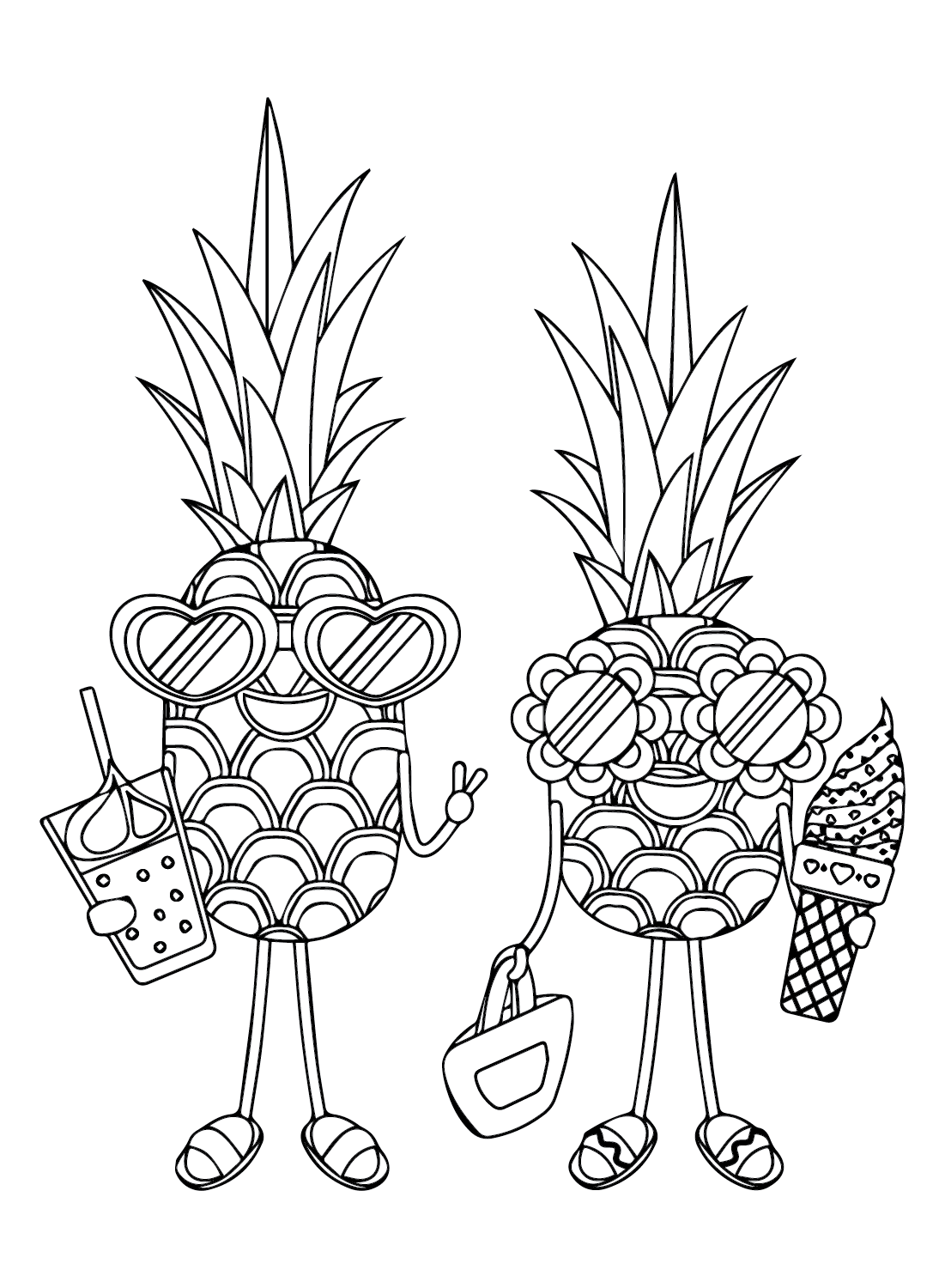 Lustige Ananas von Pineapples
