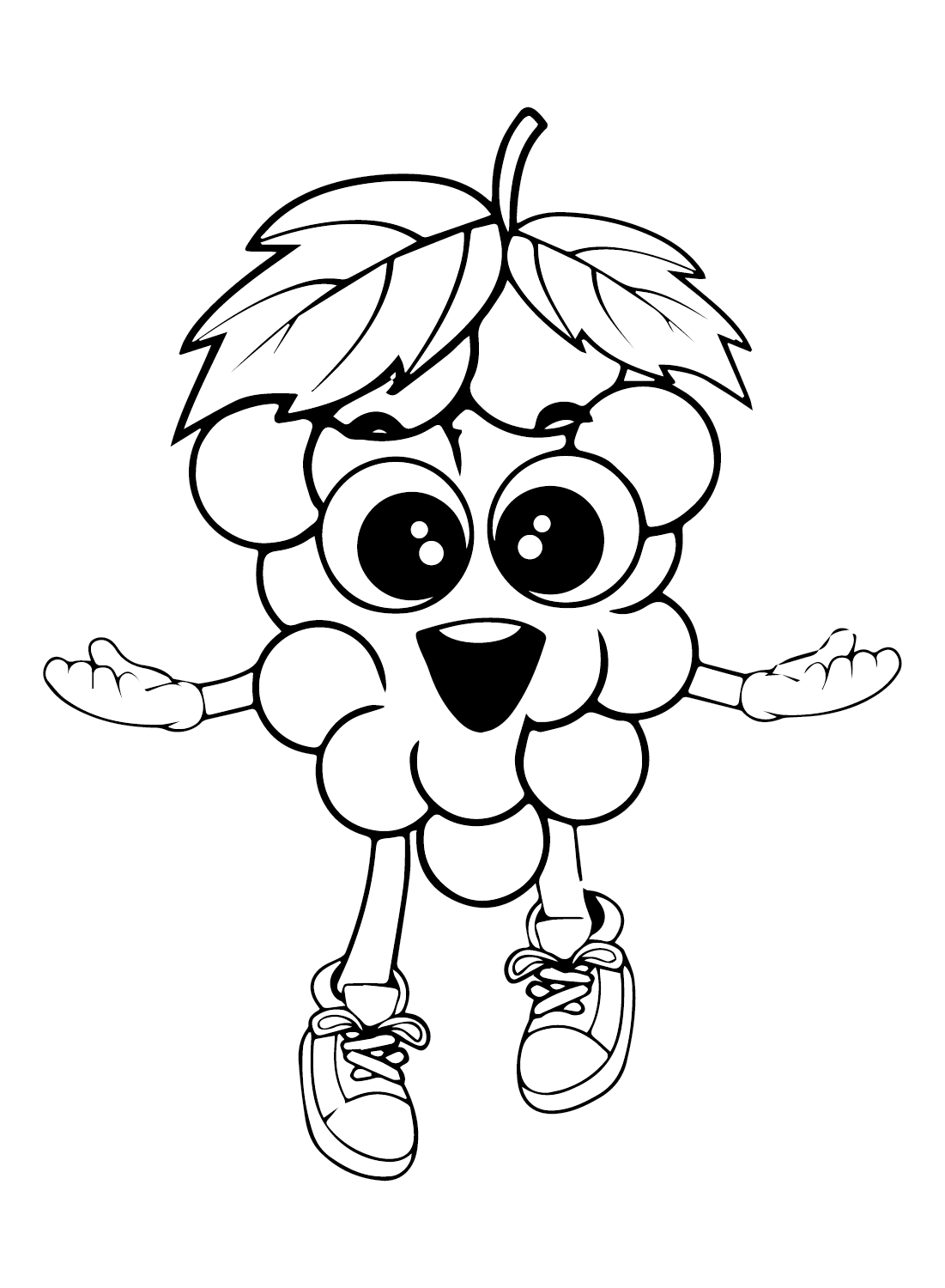 Mascotte de raisin de raisins