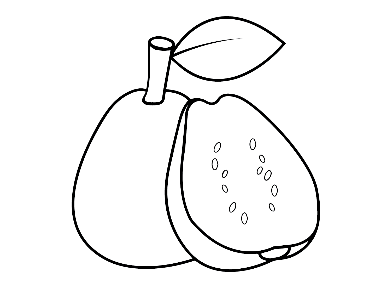 Guavas Images Coloring Page