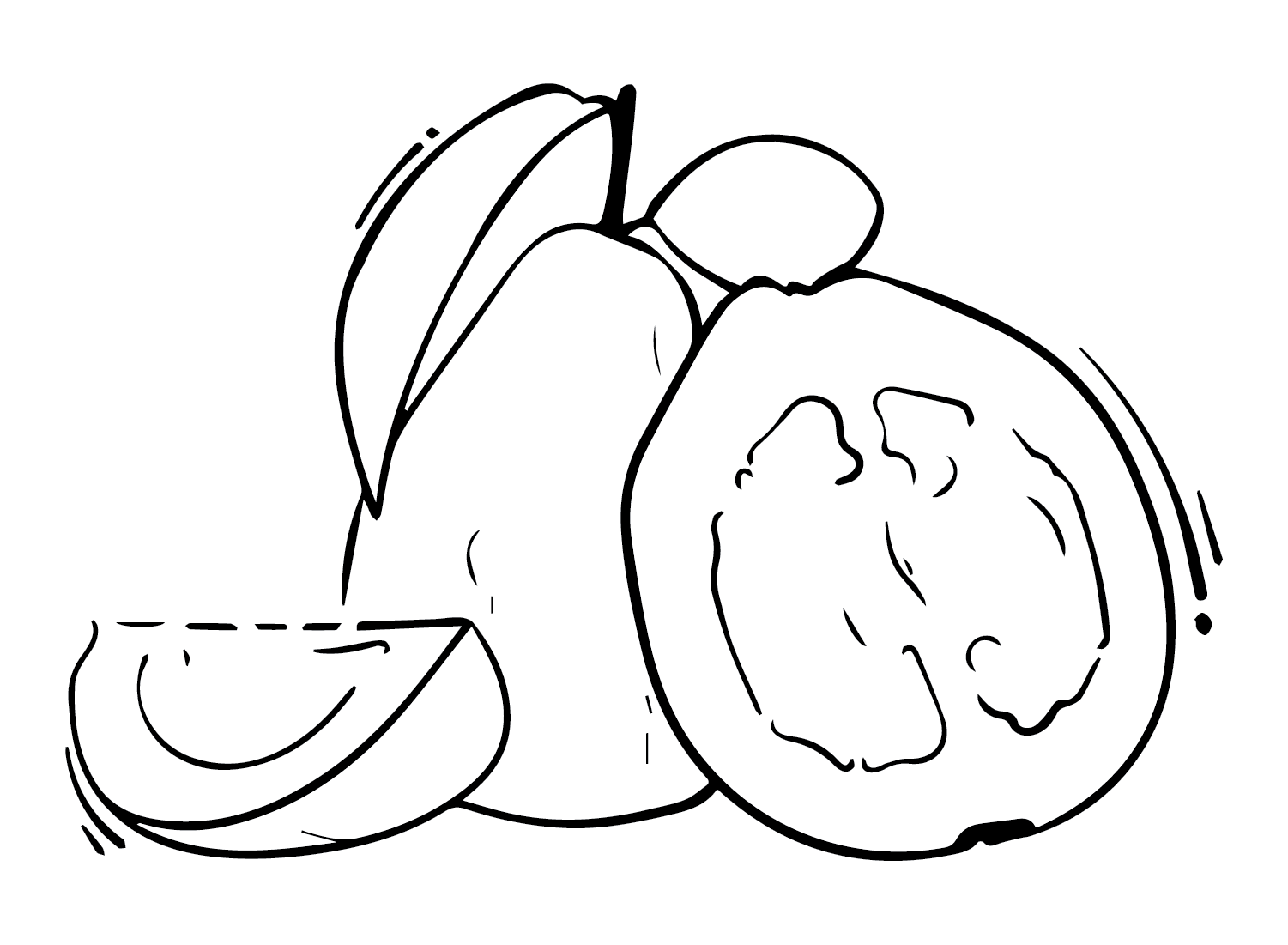 Guavas Pictures Coloring Page