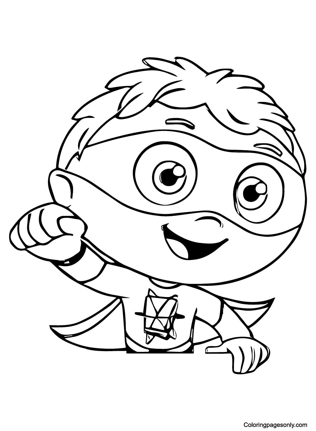 Happy Super Why Coloring Page