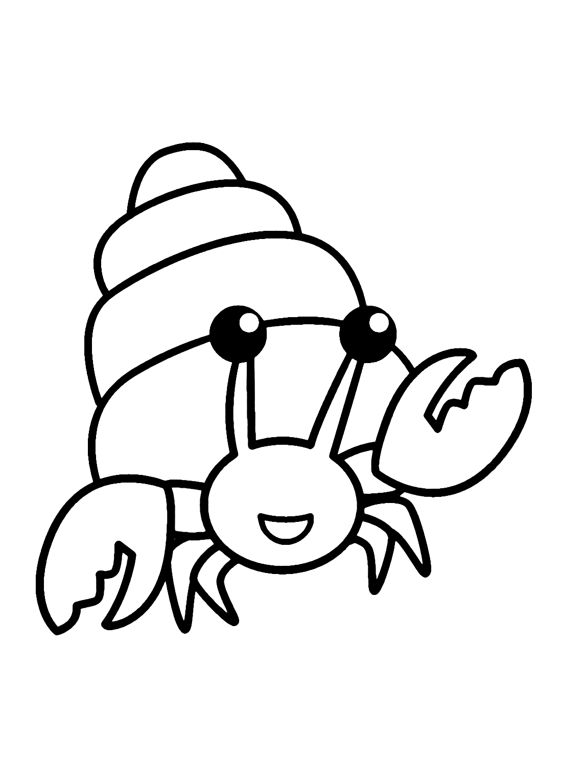Hermit Crab to Print Coloring Page