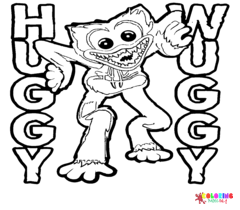 Huggy Wuggy Coloring Pages
