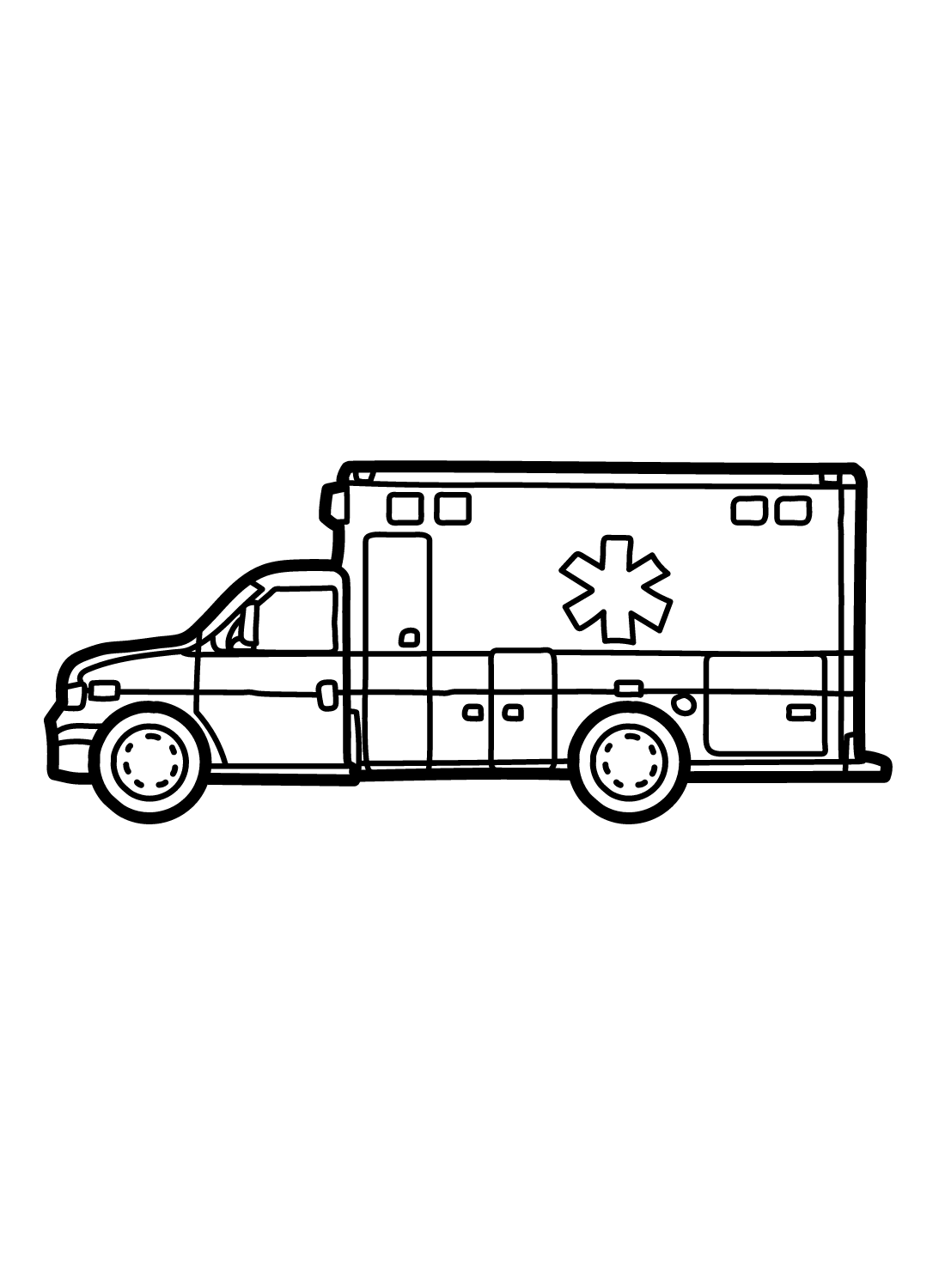 Images Ambulance Coloring Pages
