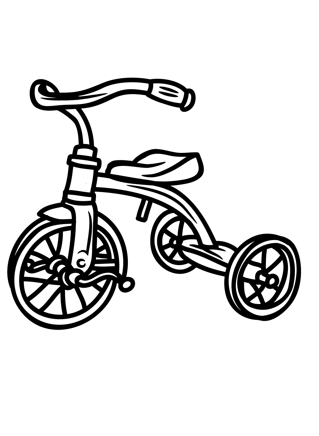 Images Bicycle for Kids Coloring Page