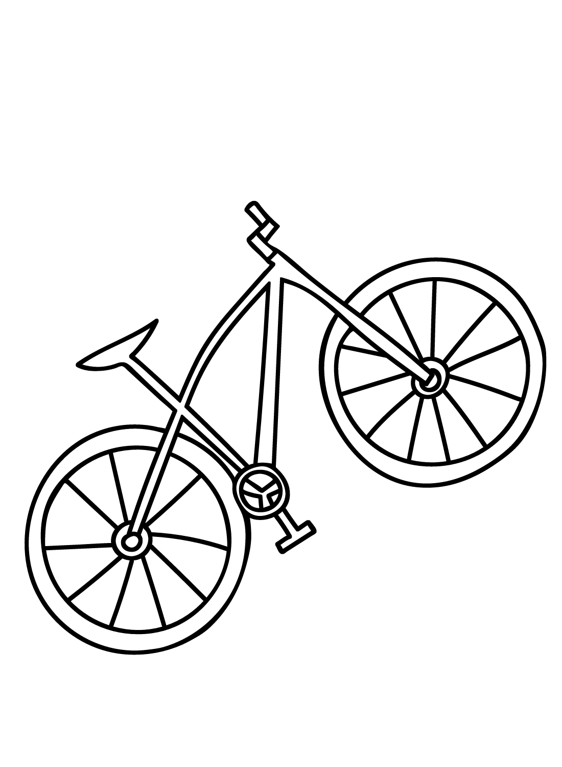 Images Bicycle Coloring Page