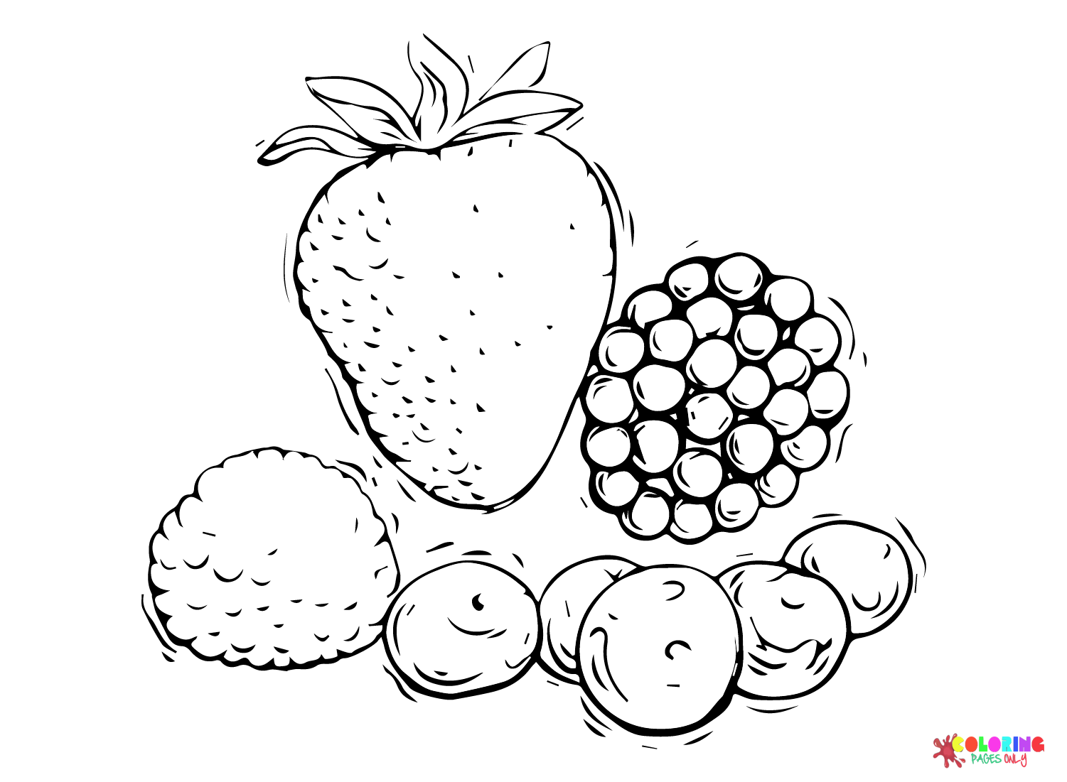 Images Berries Coloring Page