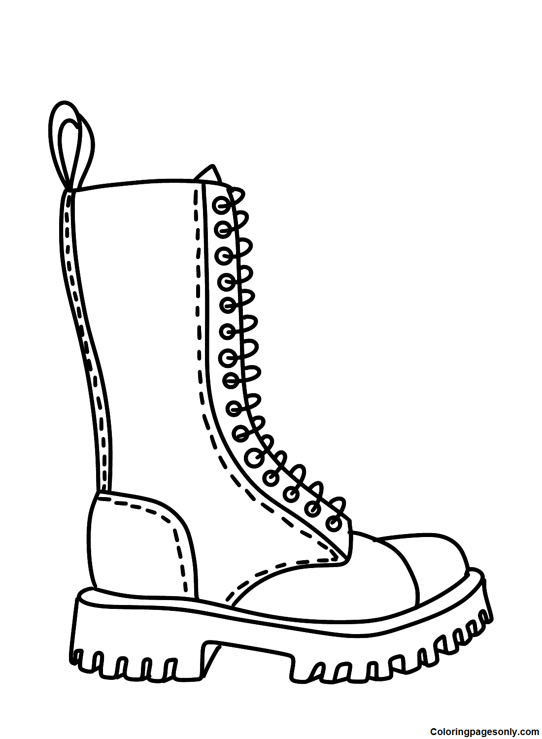 Images Boots Coloring Page