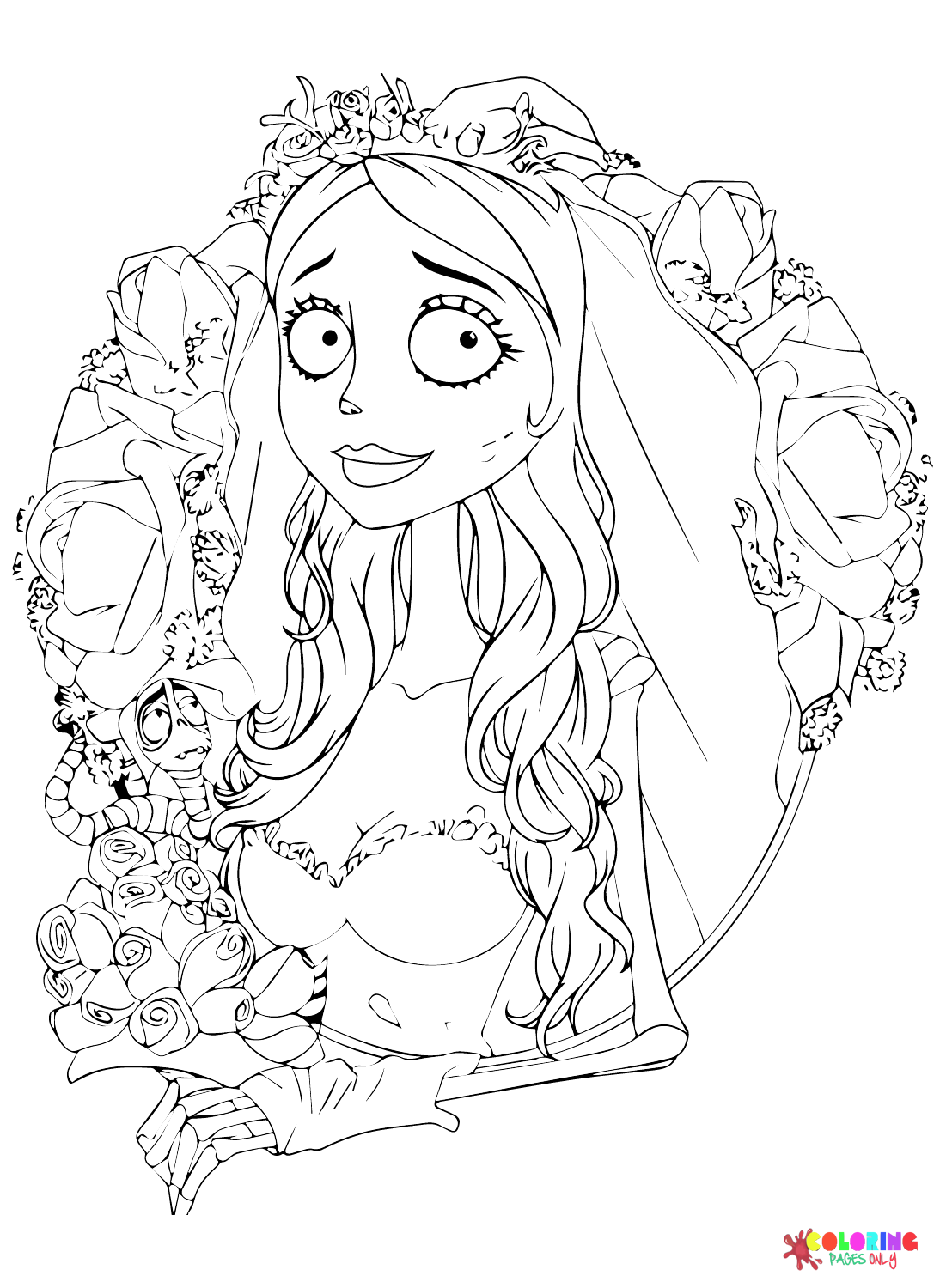 Images Corpse Bride Coloring Page
