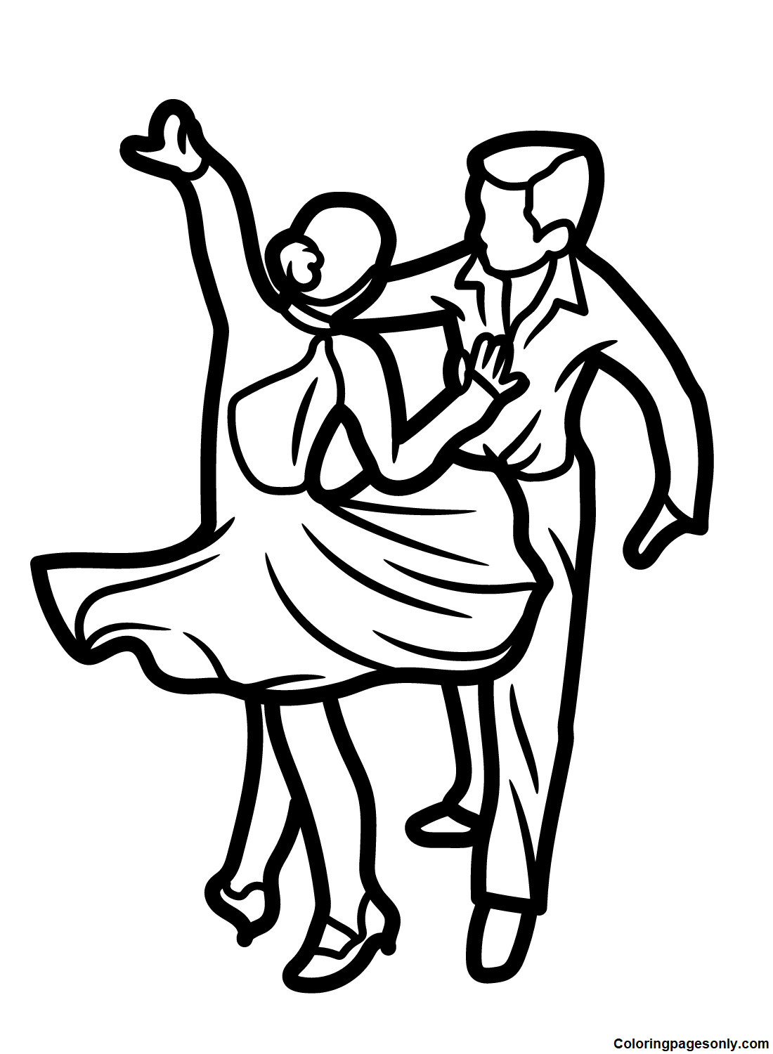 Images Dancing Coloring Page