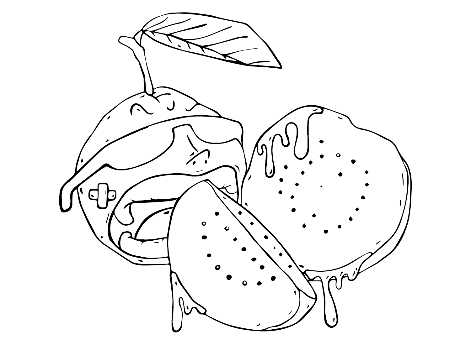 Images Guavas Coloring Page
