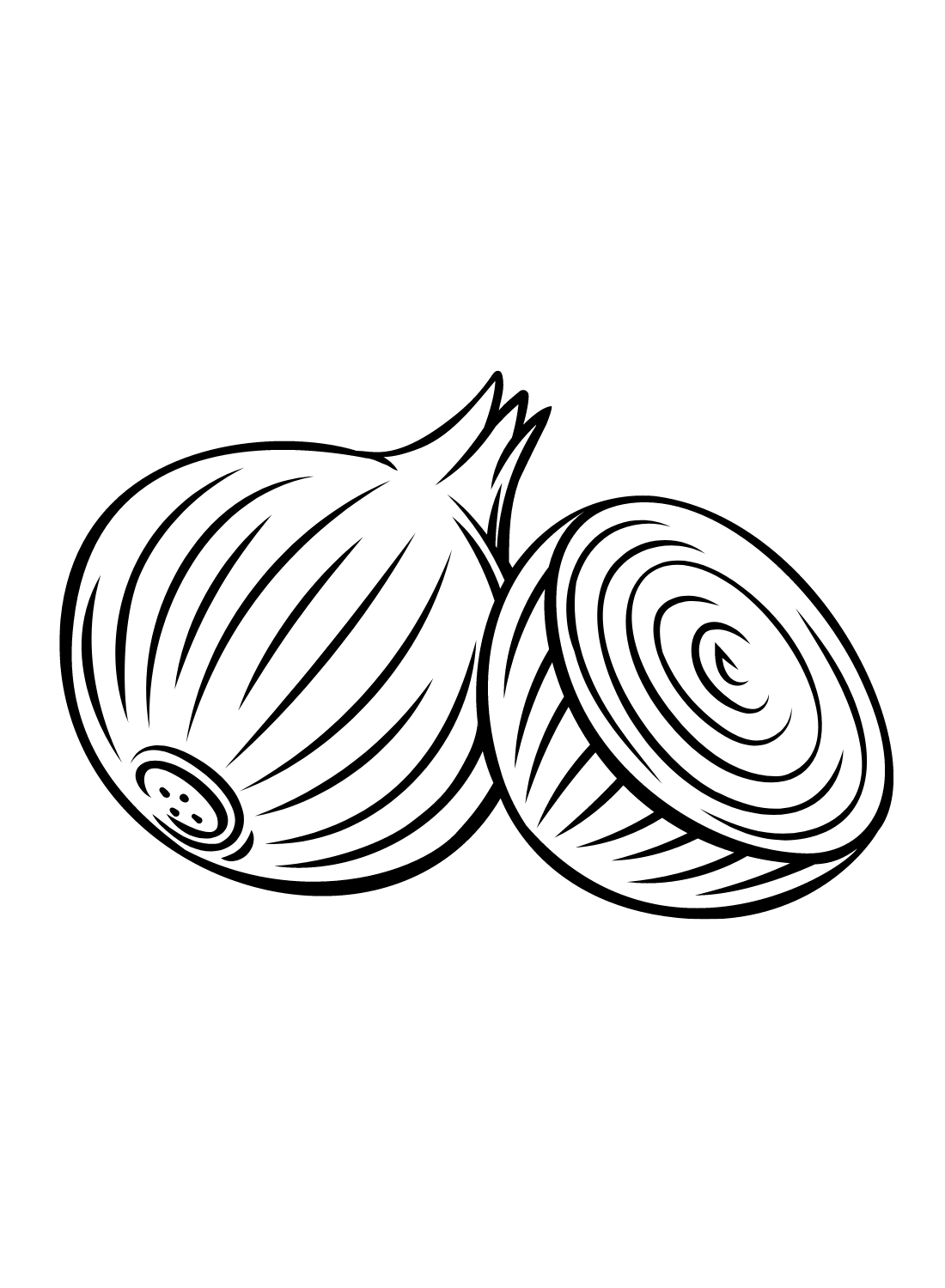 Images Onion Coloring Page