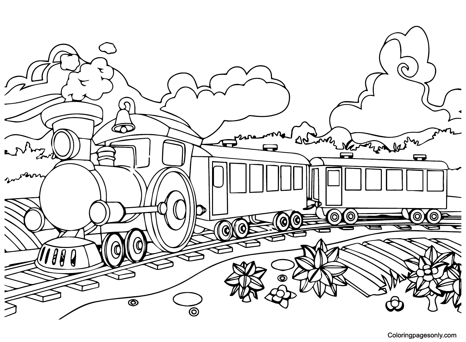 Images Polar Express Coloring Page