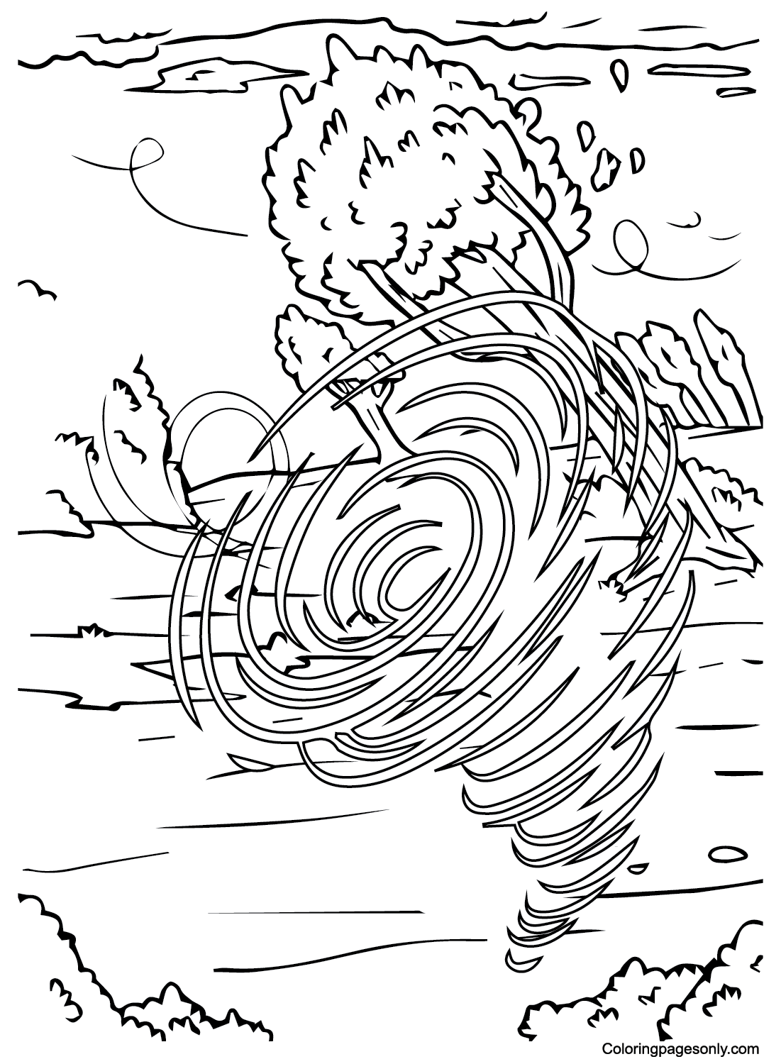 Images Tornado Coloring Page