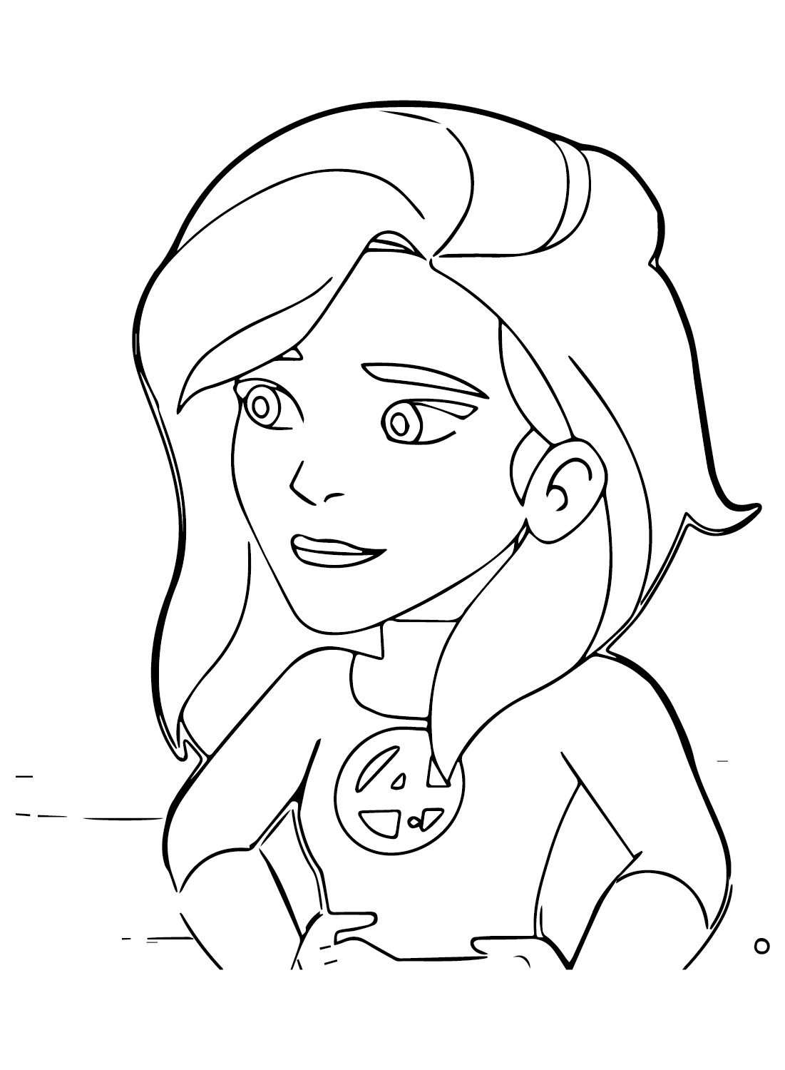 Invisible Woman Pictures Coloring Page - Free Printable Coloring Pages
