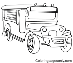 Jeepney Coloring Pages