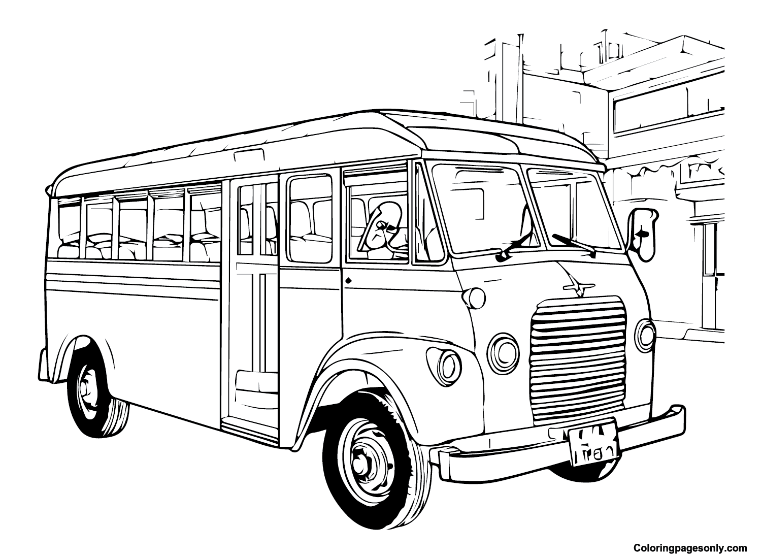 Jeepney Philippines Images Coloring Page