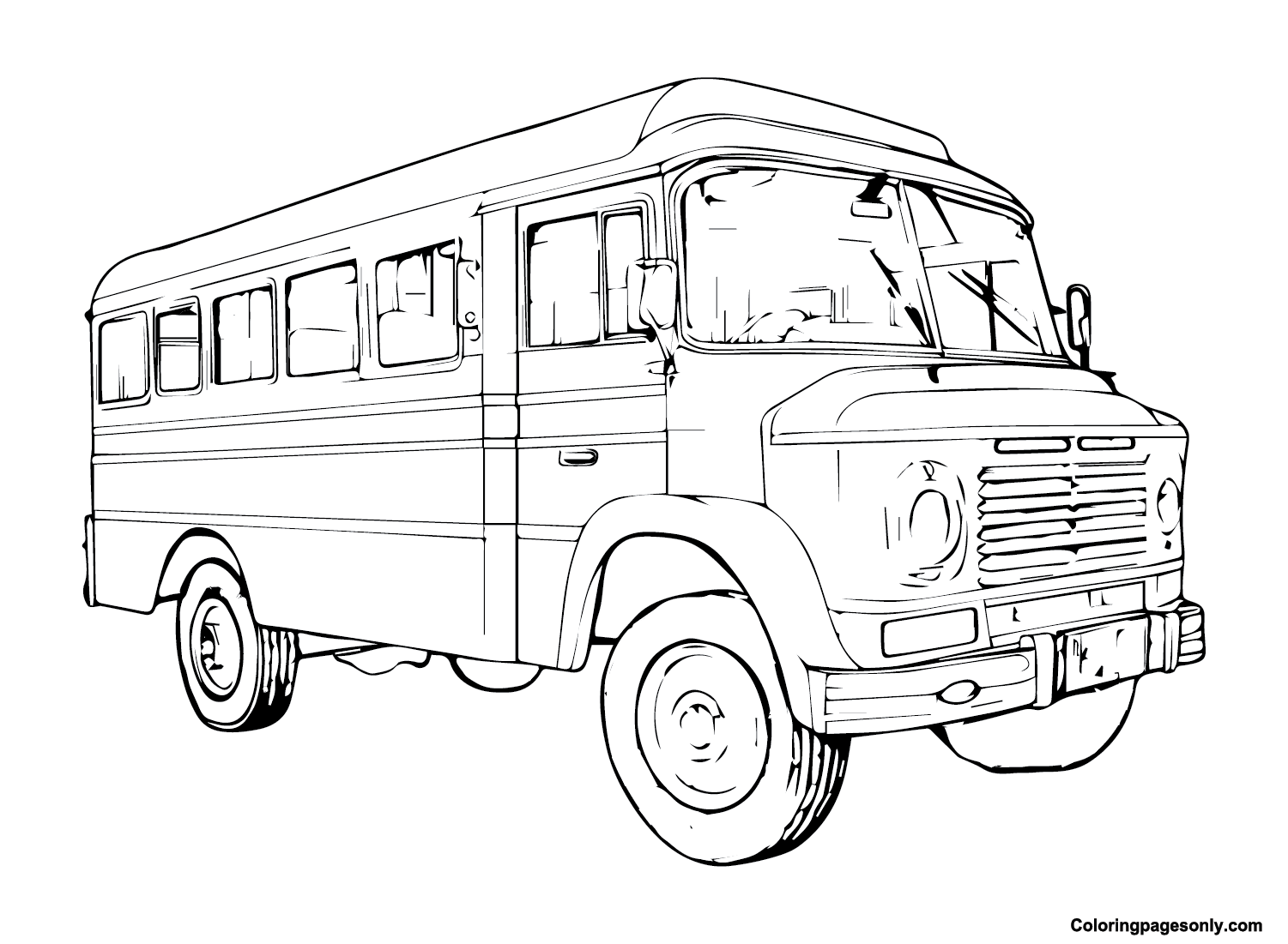 Jeepney color Sheets Coloring Page