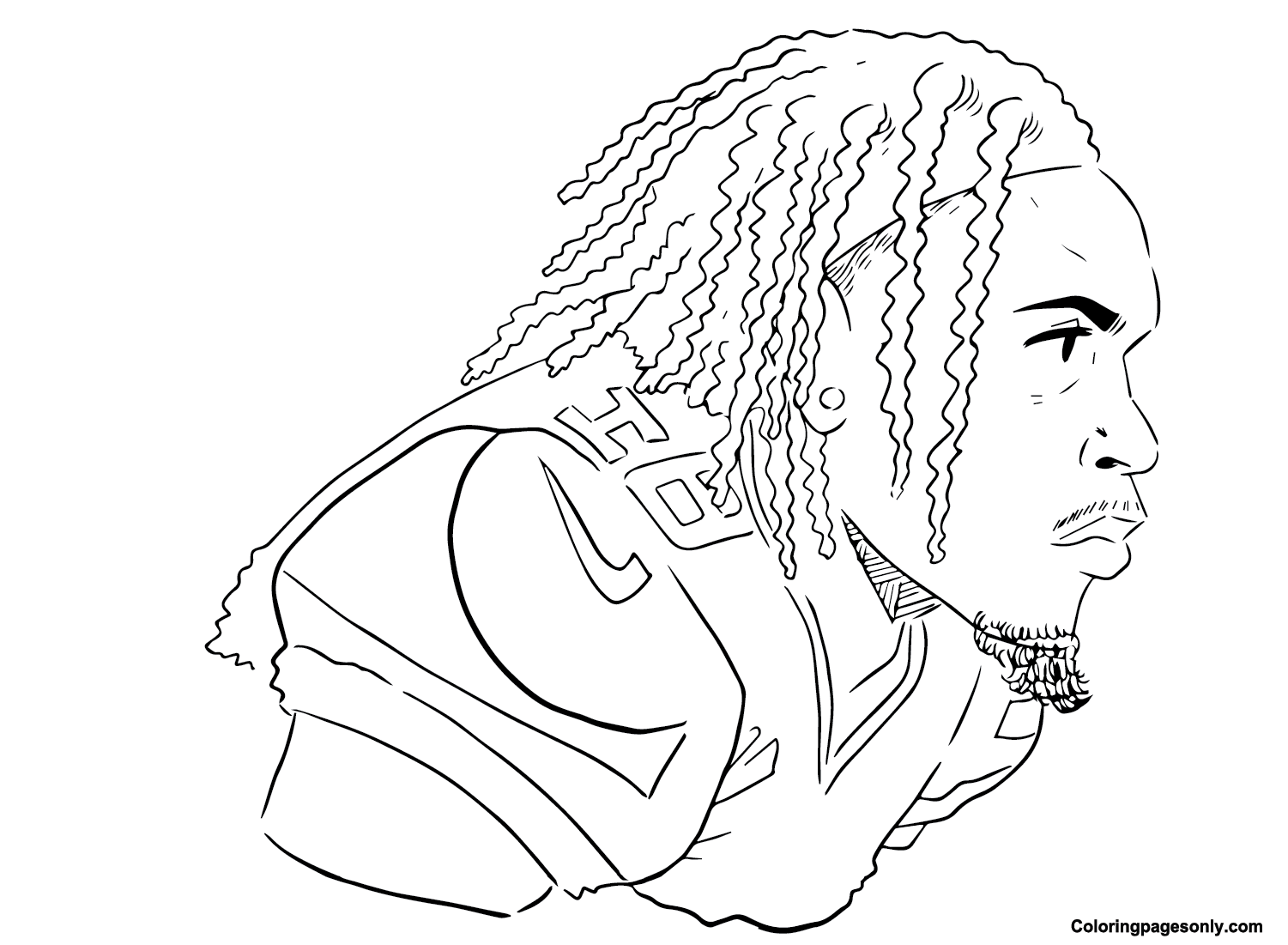 Justin Jefferson Images Coloring Page