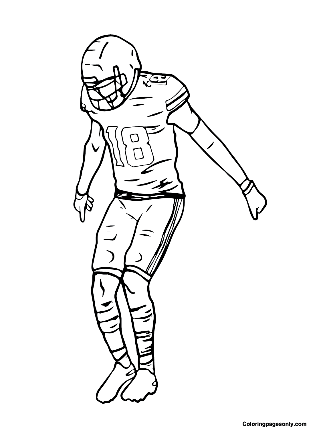 Justin Jefferson Pictures Coloring Page
