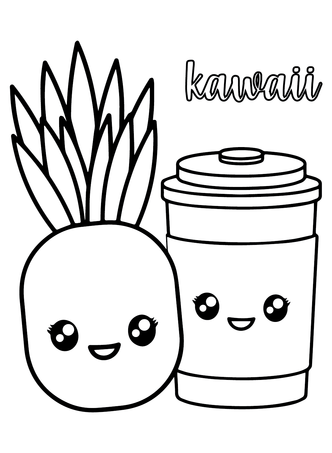 Kawaii Ananas von Pineapples