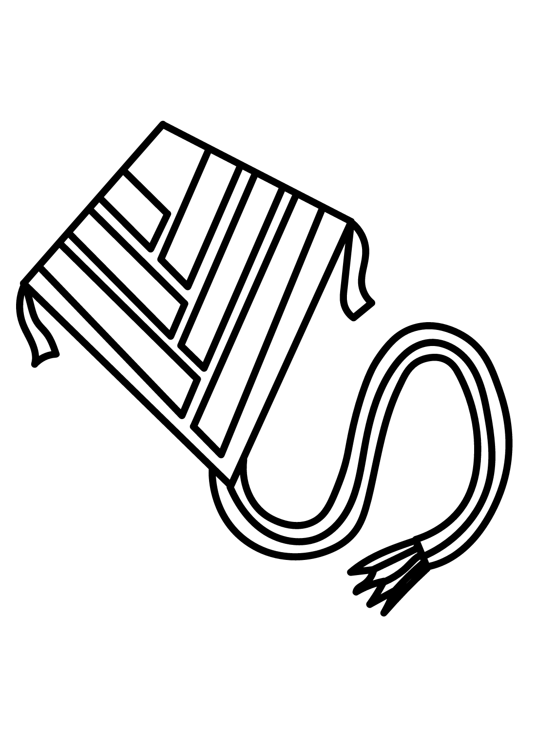Kite Easy Coloring Page