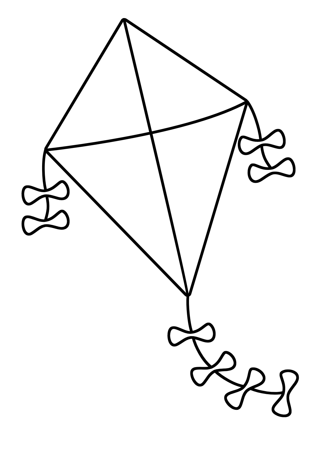 Kite for Kids Coloring Page
