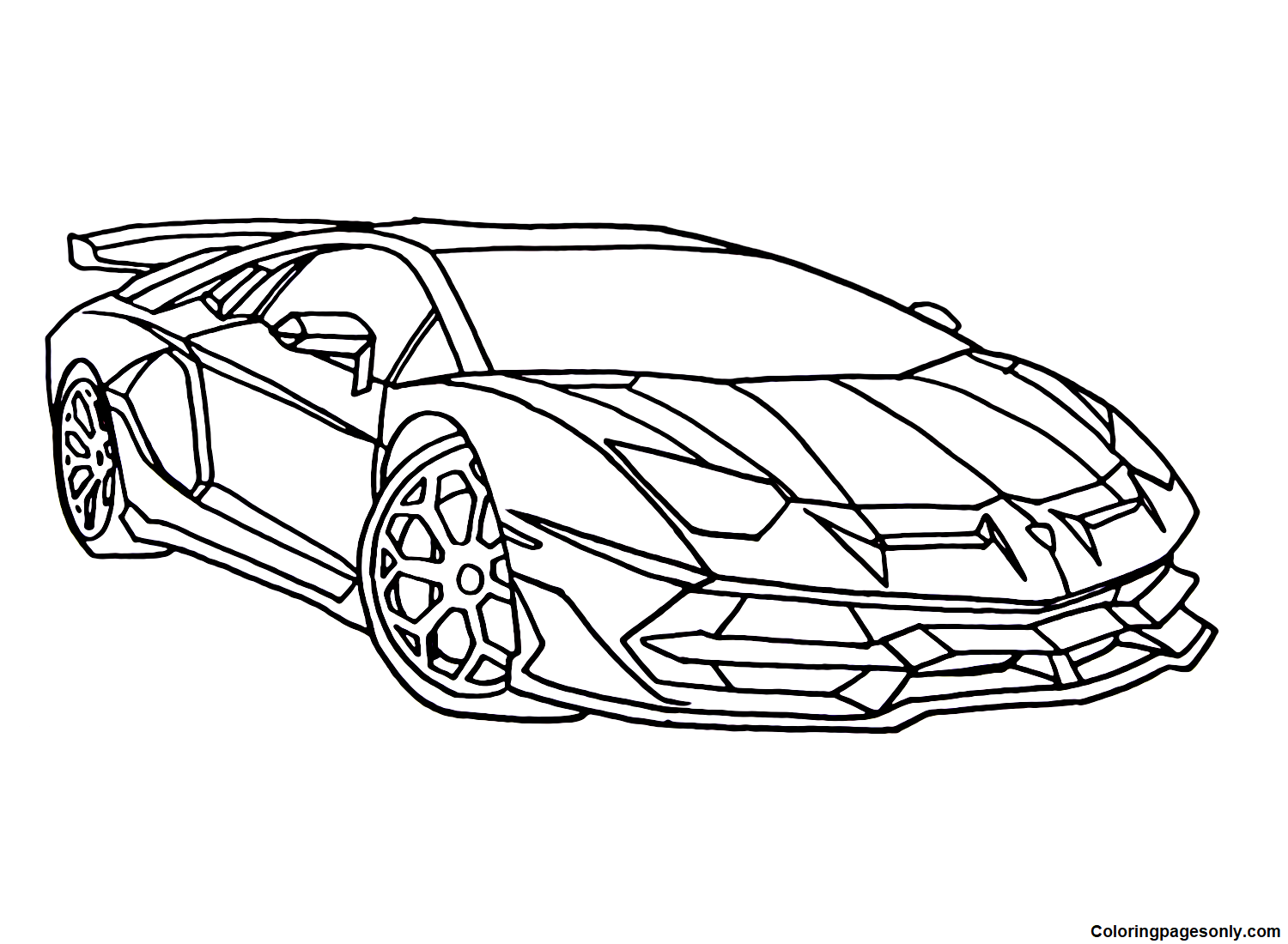 Coloriage Lamborghini Centenario Lamborghini Aventador Coloring Page Sexiz Pix