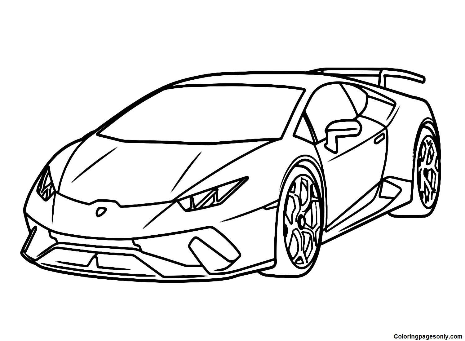 Desenhos para colorir de desenho para colorir de uma lamborghini