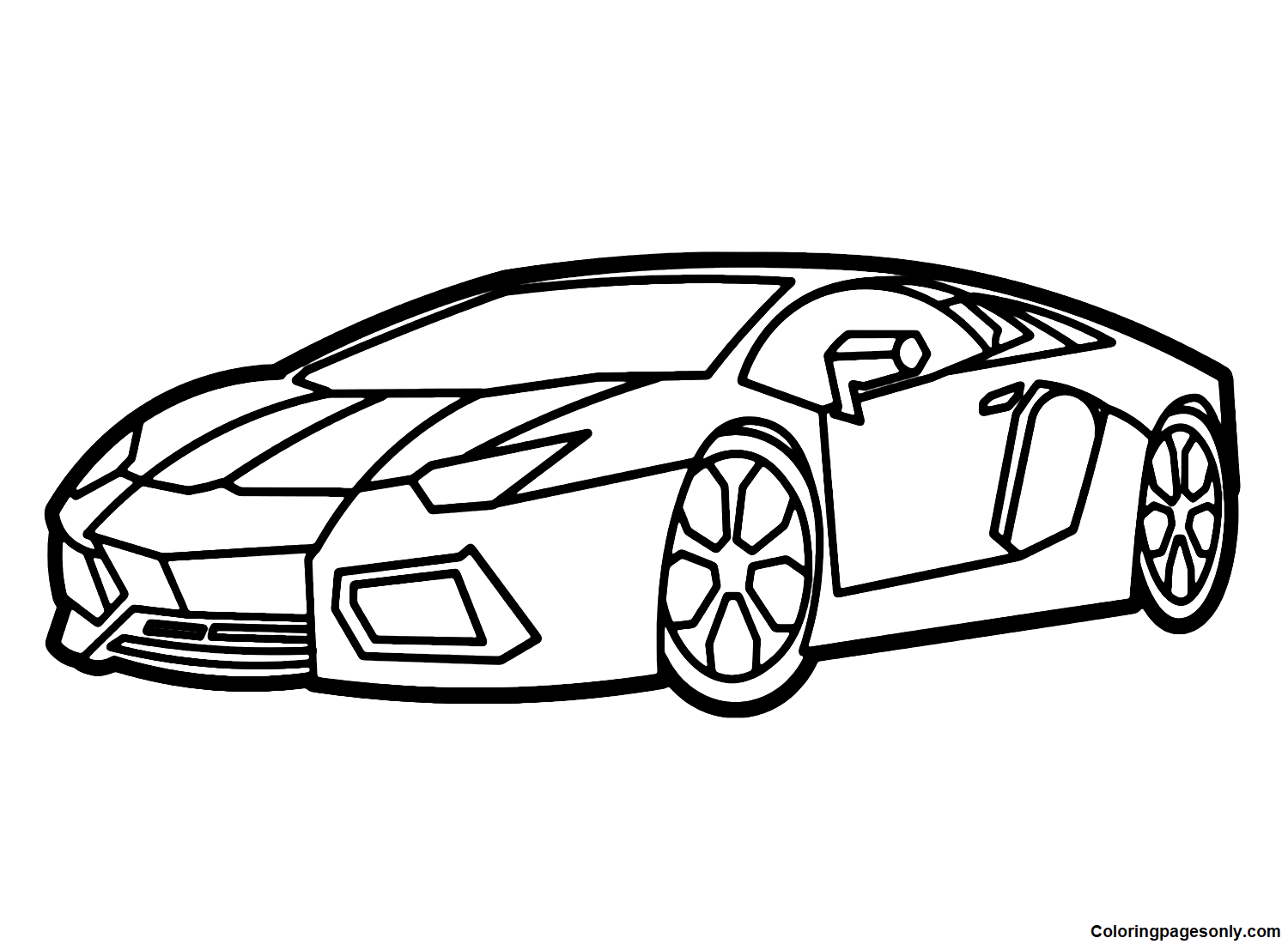 Lamborghini Images Coloring Page