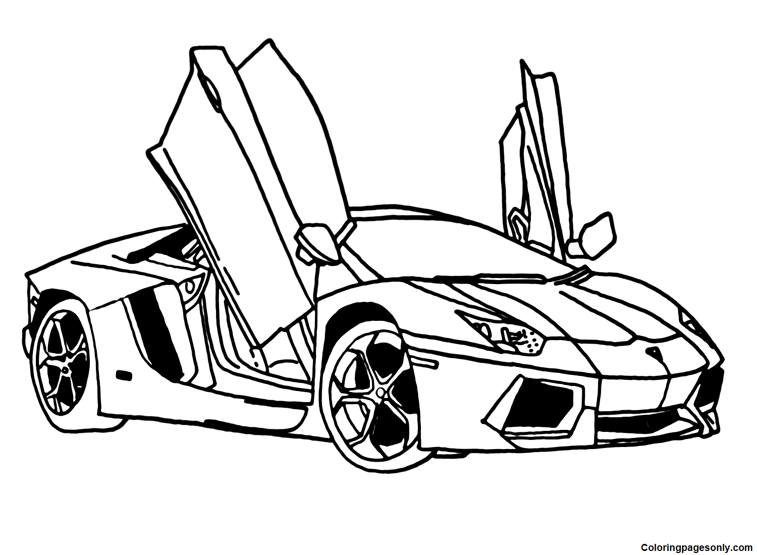 Lamborghini Pictures Coloring Pages