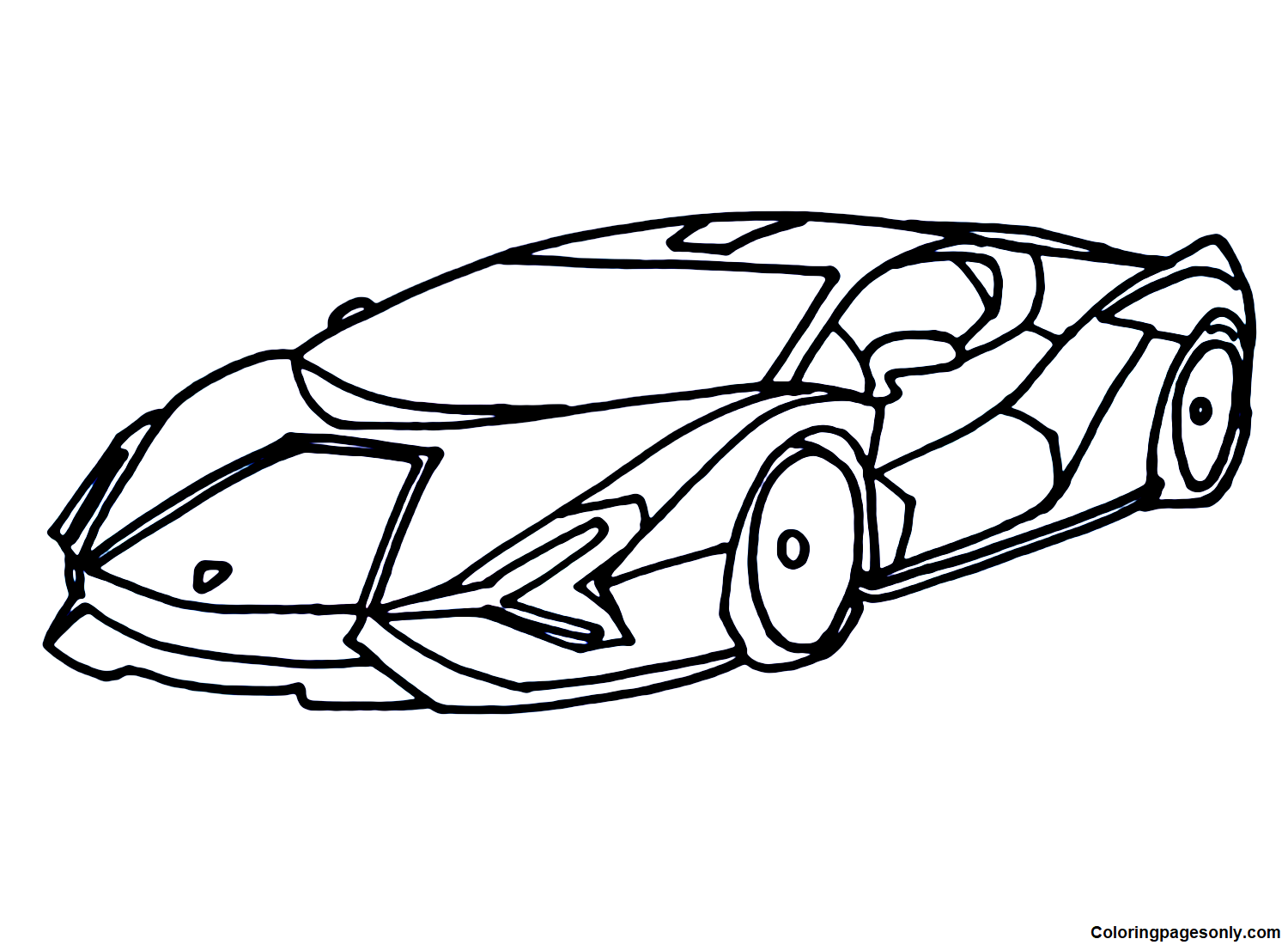 Lamborghini Sian Coloring Page