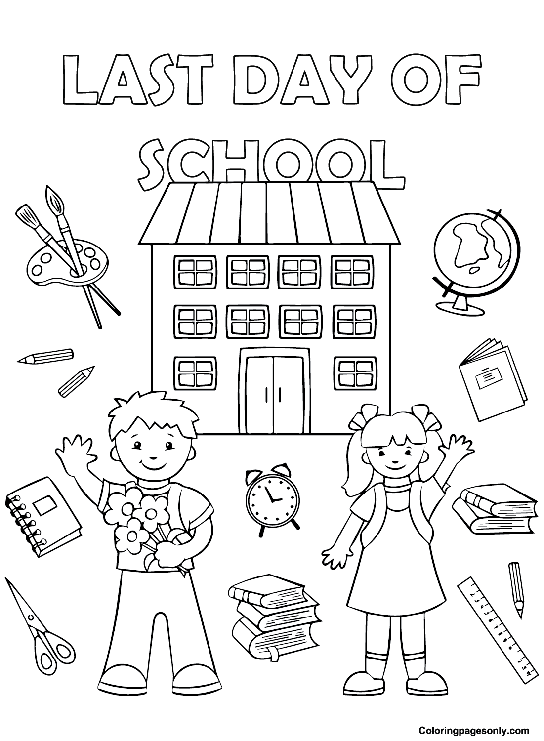 23 Last Day of School Coloring Pages - ColoringPagesOnly.com