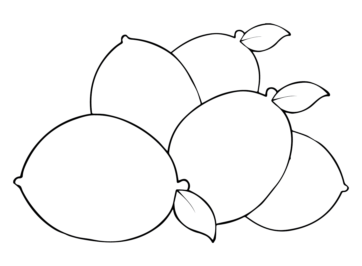 Lemons Images Coloring Page