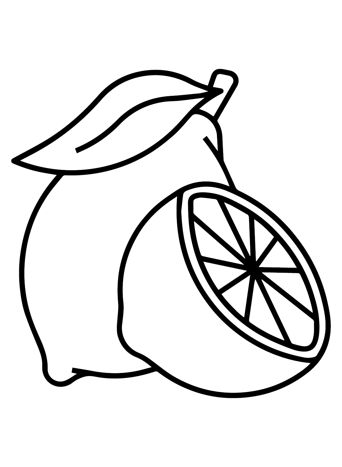 Lemons Pictures Coloring Page