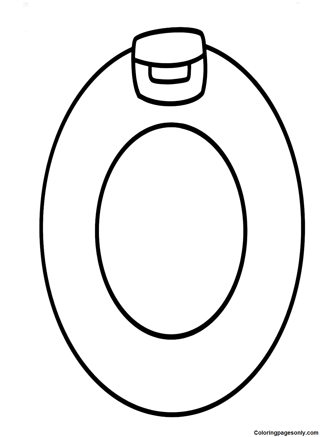 Lettle O From Alphabet Lore Coloring Pages