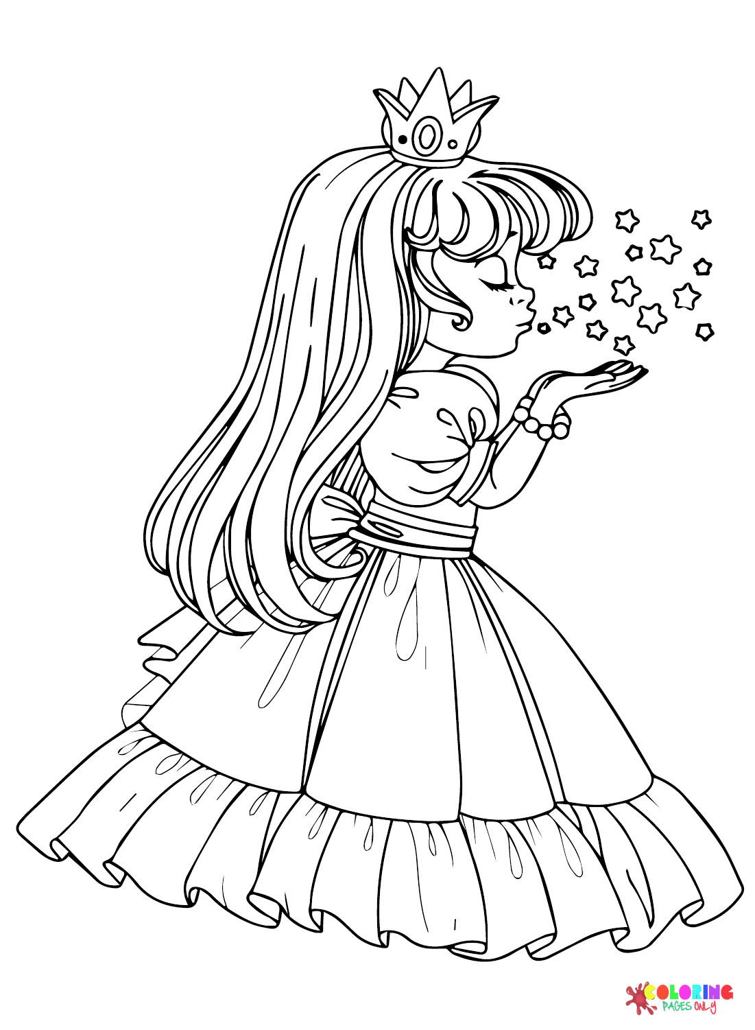 Little Queen Coloring Page