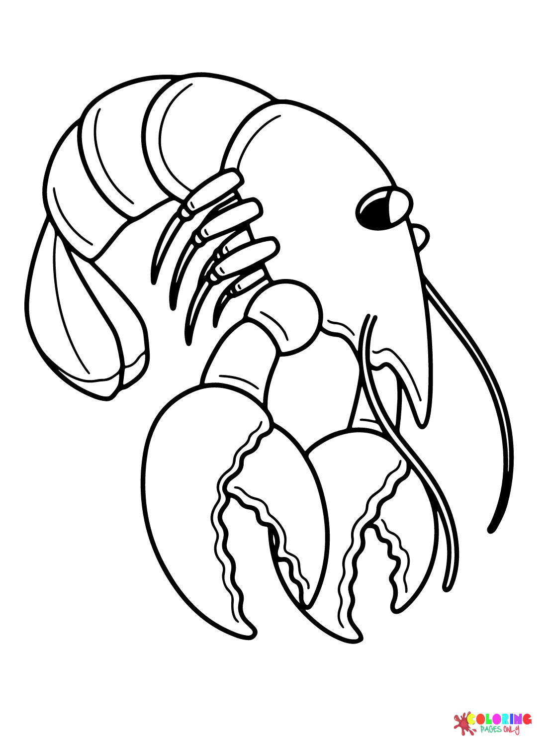 Lobster for Kids Coloring Page
